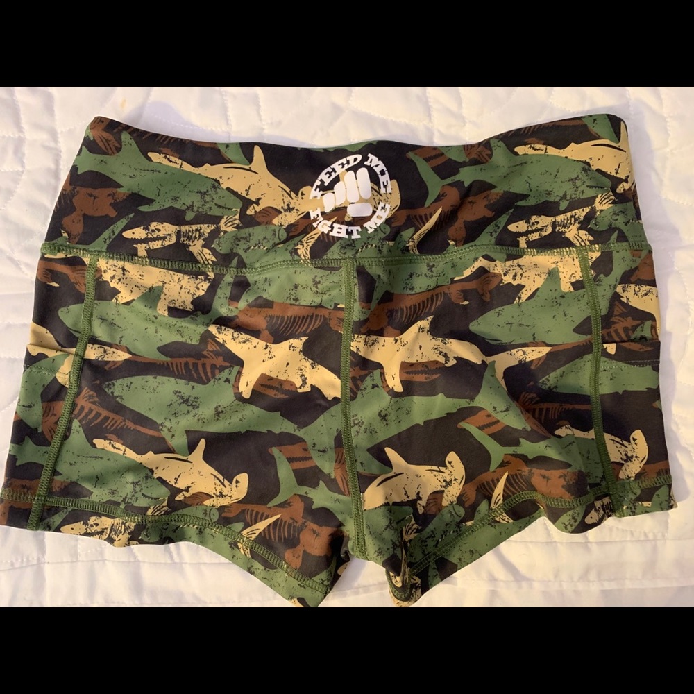 Athletic shark shorts